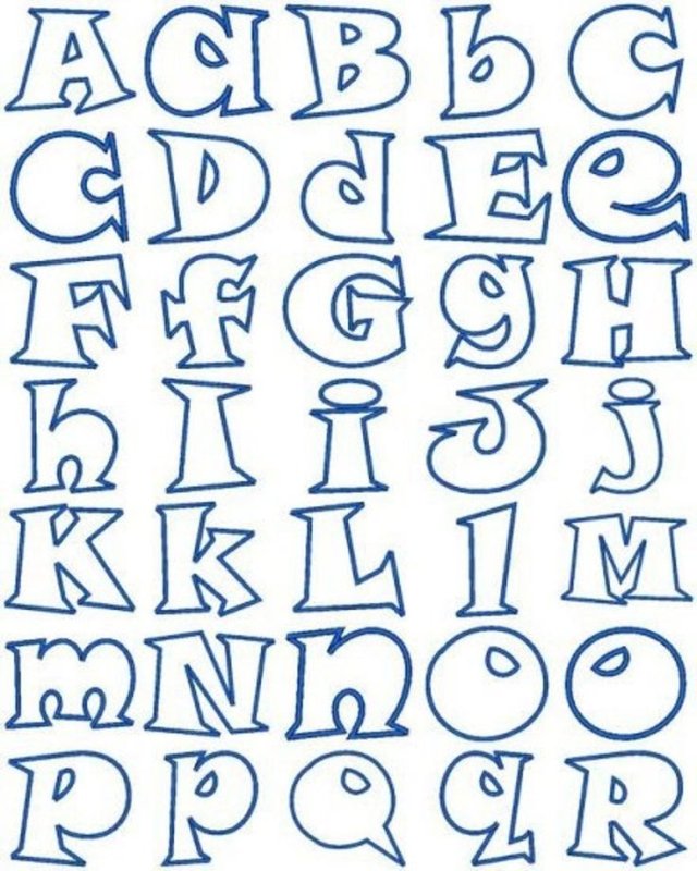 Шрифты английские