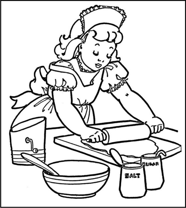 Раскраски профессии для малышей