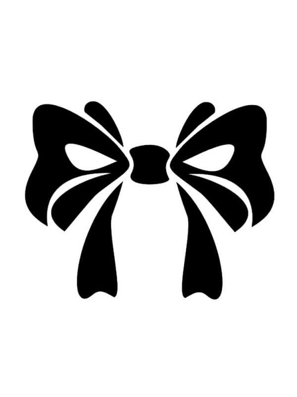 Бант трафарет