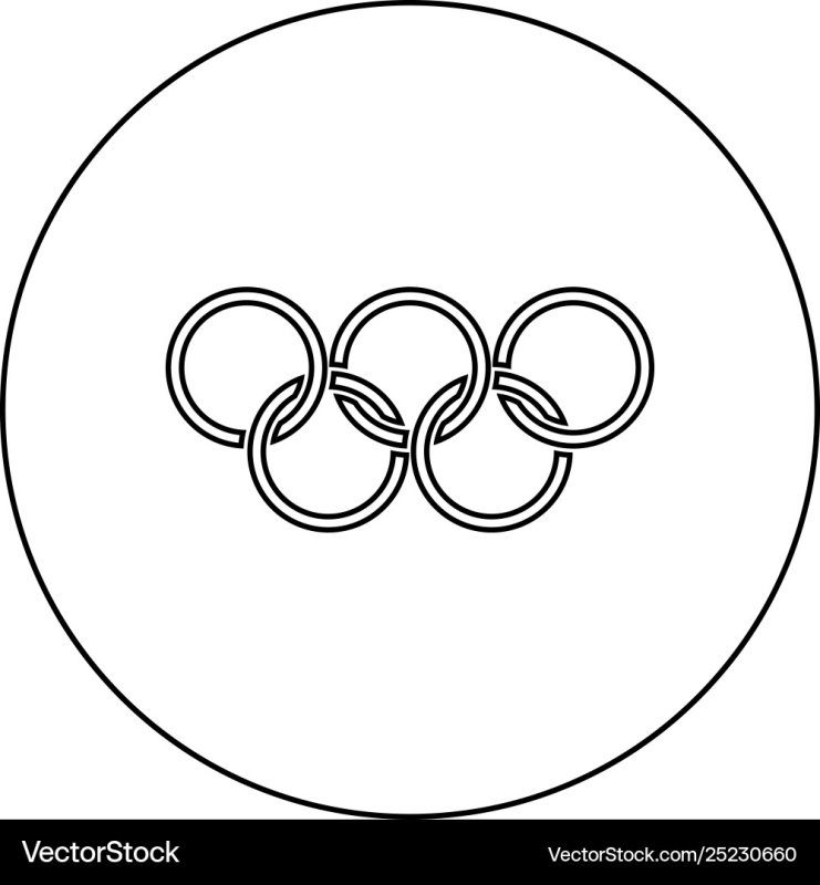 Олимпийские медали раскраска