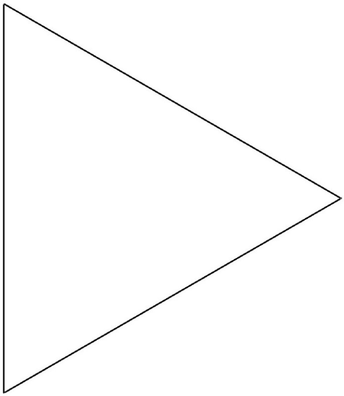 Трафарет треугольники