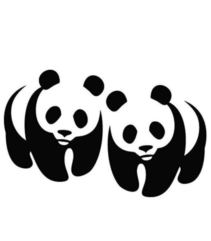 Трафарет Панда