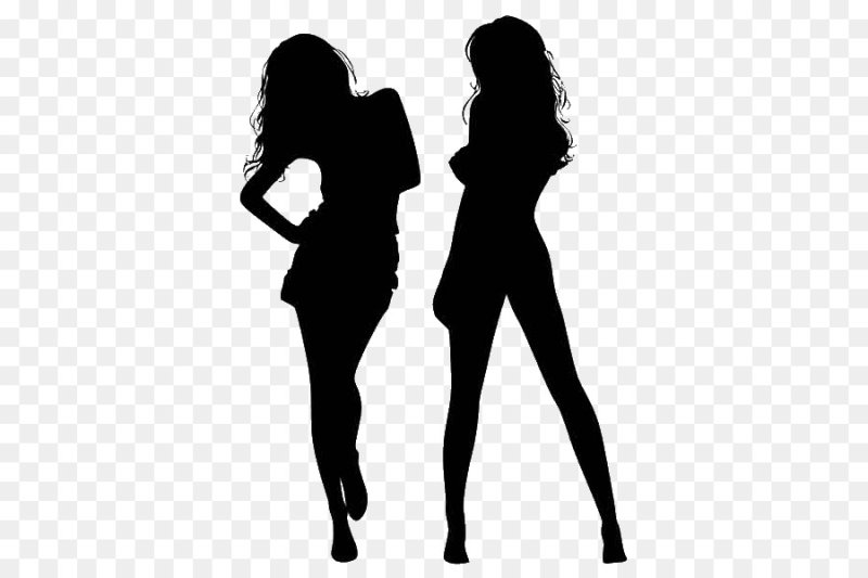 Подруги силуэт