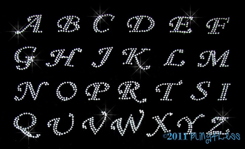 Надписи из страз