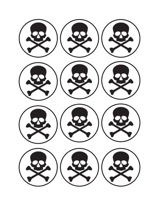 Череп для пиратской вечеринки