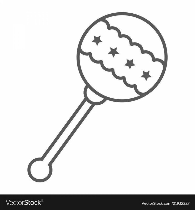 Трафарет погремушка