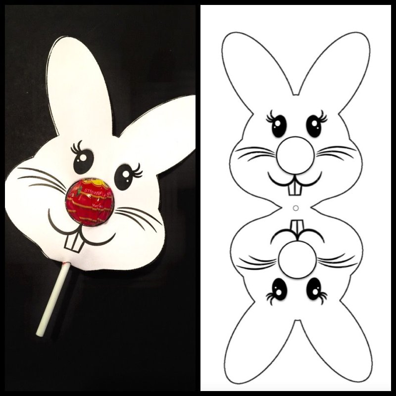 Поделка Зайка из бумаги