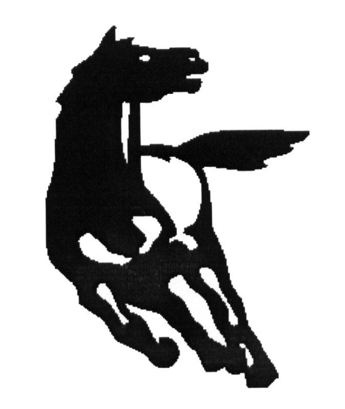 Трафарет лошади