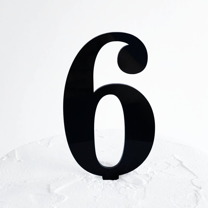 Цифра 6 трафарет