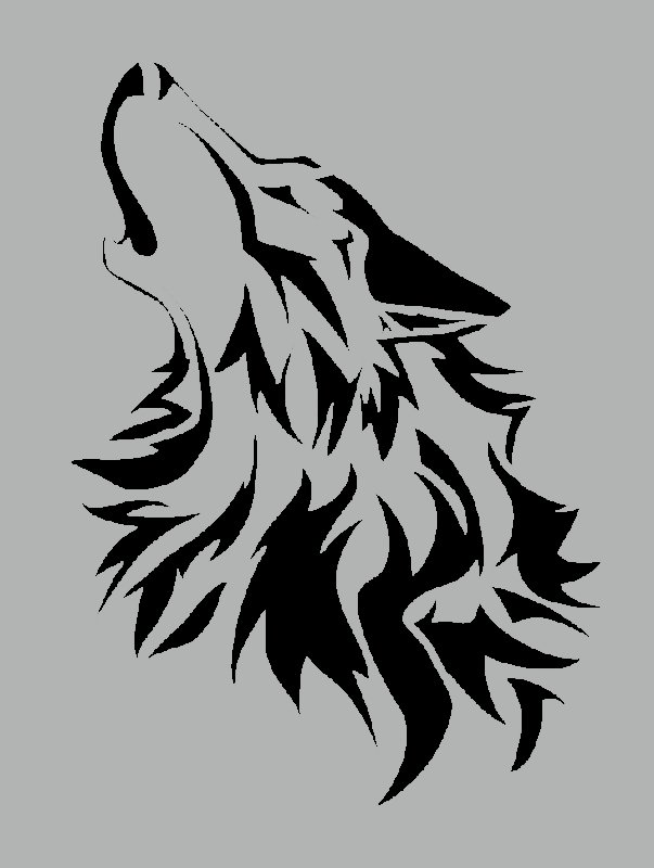 Трафареты Волков