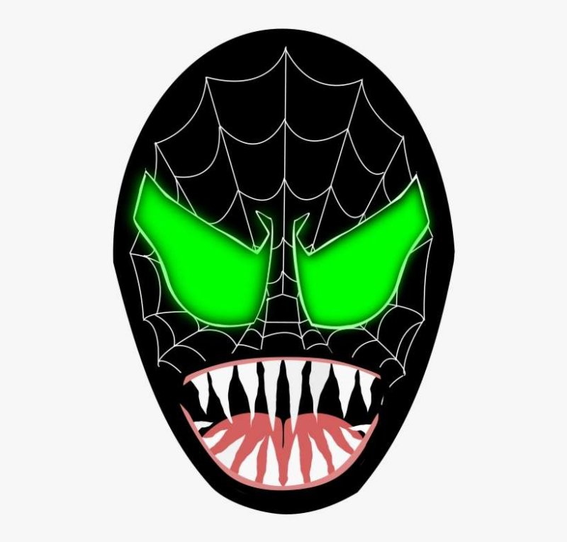 Маска Венома рисунок