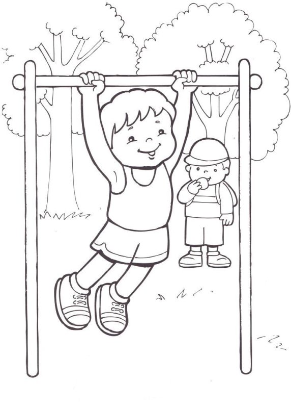 ЗОЖ раскраски для детей