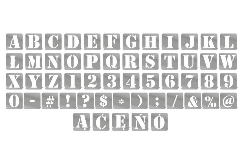 Трафареты букв для покраски