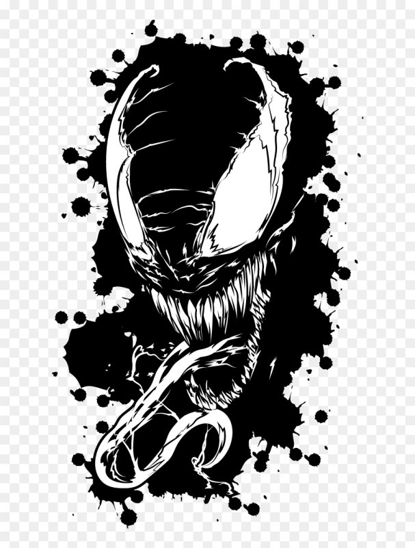 Веном вектор чб