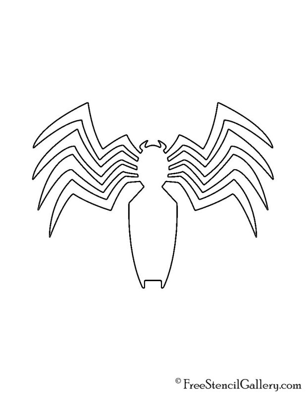 Веном трафарет