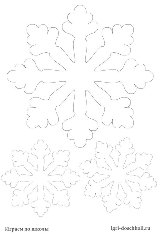 Шаблоны снежинок