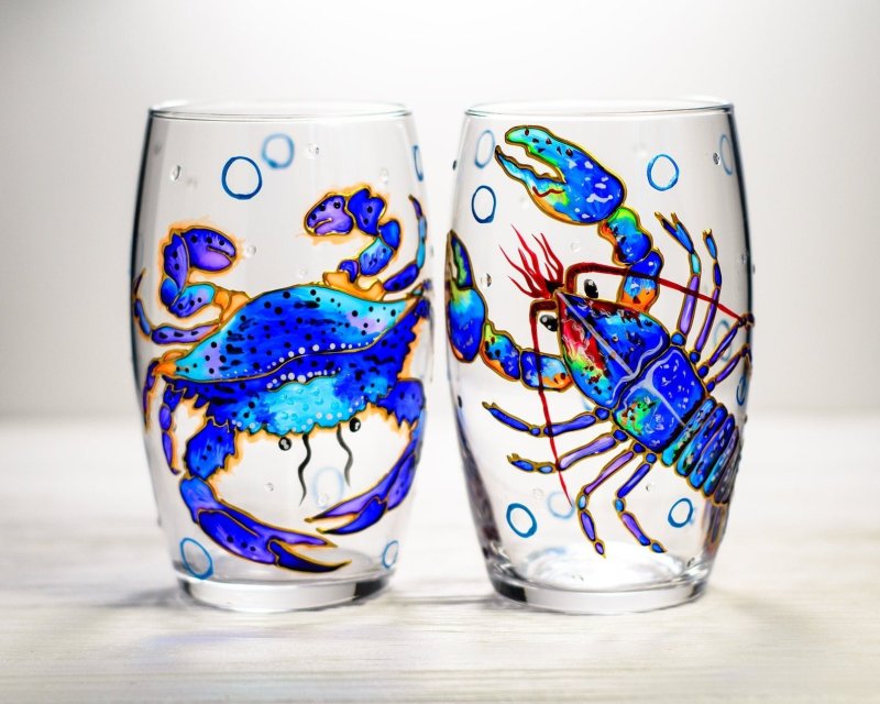 Витражная роспись бокалов