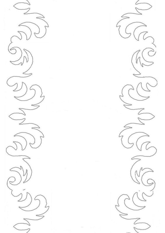 Трафареты на окна угловые