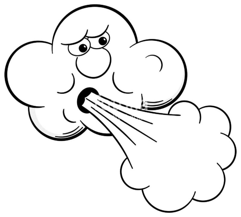 Ветер раскраска