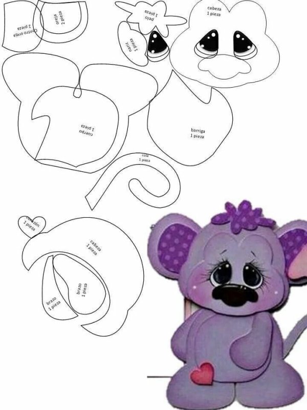 Аппликации из фоамирана шаблоны