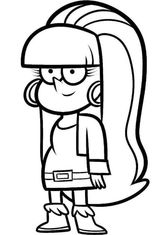 Раскраска Гравити Фолз Венди