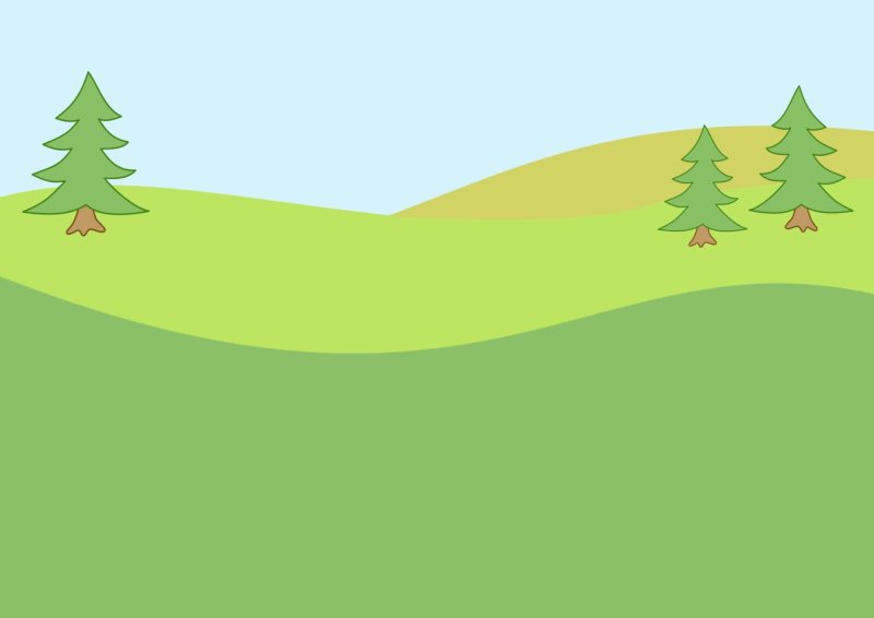 Лес с тропинкой Колобок