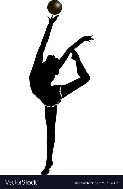 Силуэт гимнастки