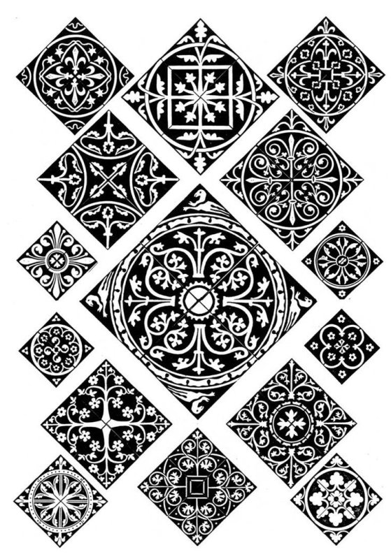 Орнаменты: Трифолий Готика