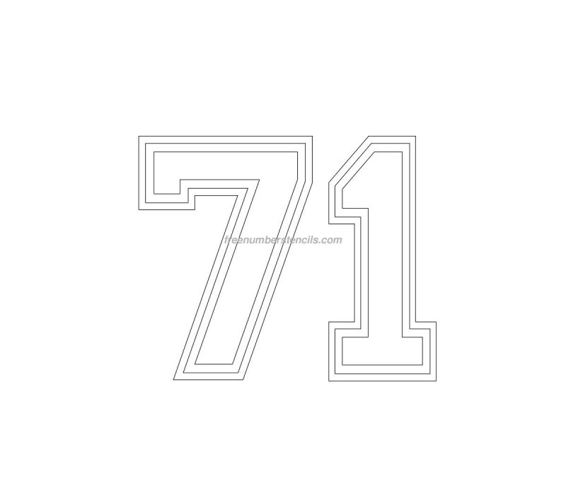 Цифра 71 картинка