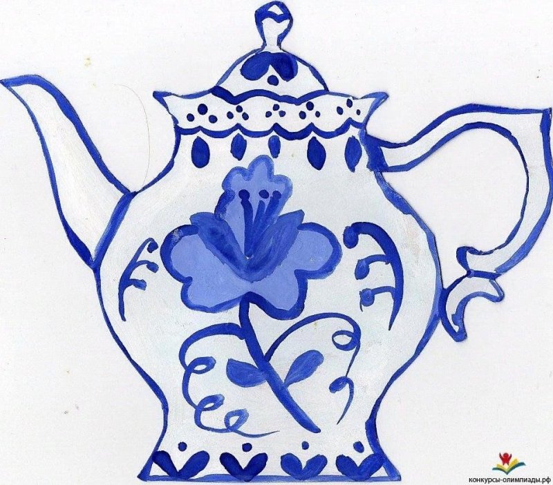 Чайник-кумган основа для росписи Гжель