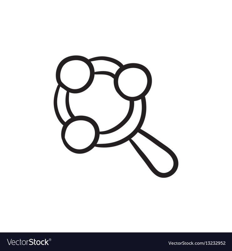 Детская погремушка раскраска