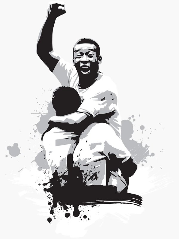 Пеле силуэт