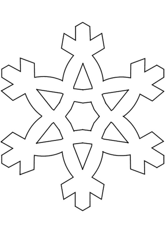Трафарет «снежинки»
