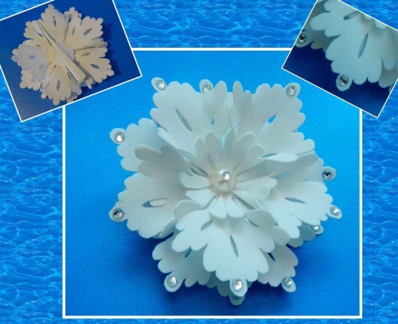 Снежинка из фоамирана шаблоны