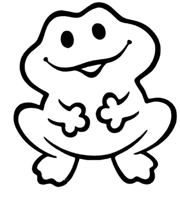 Лягушка раскраска