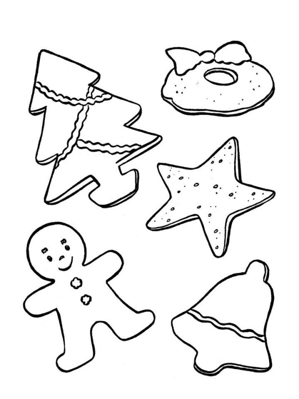 Имбирные пряники трафареты новогодние