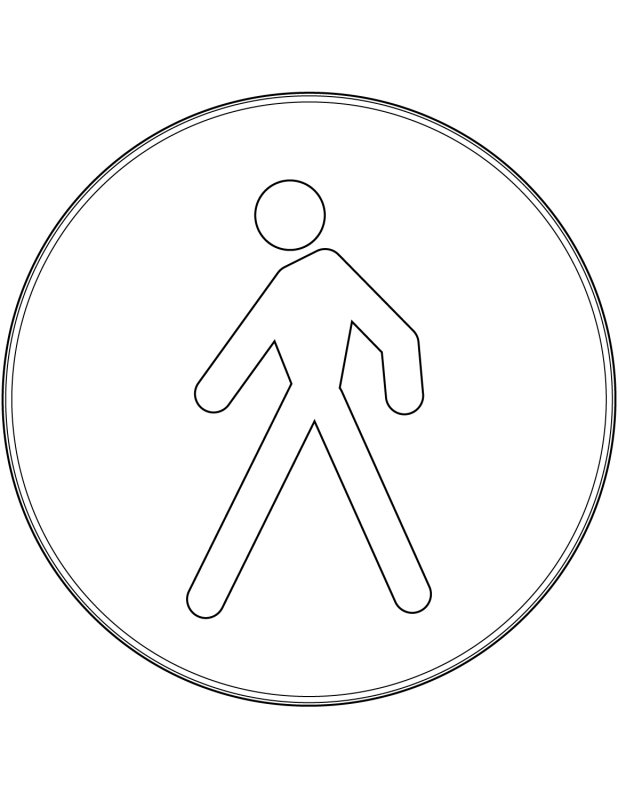 Трафареты дорожных знаков для детей