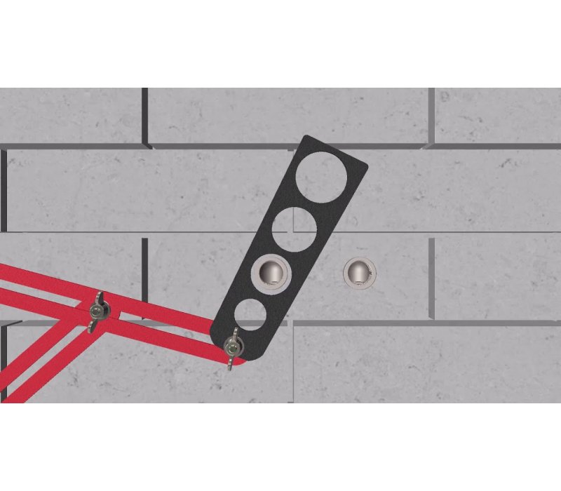 Приспособление для разметки отверстий в плитке