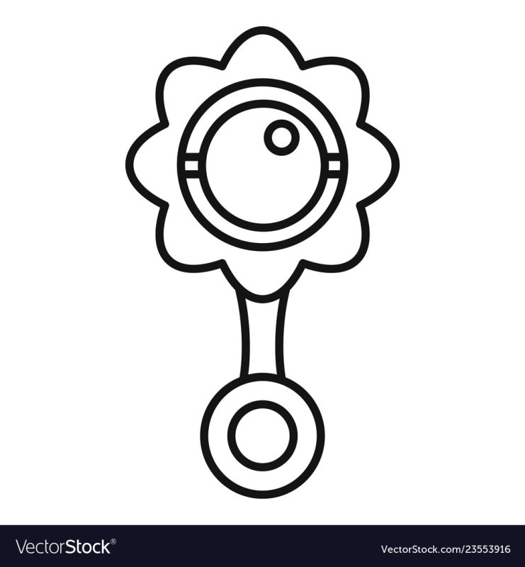 Погремушка рисование