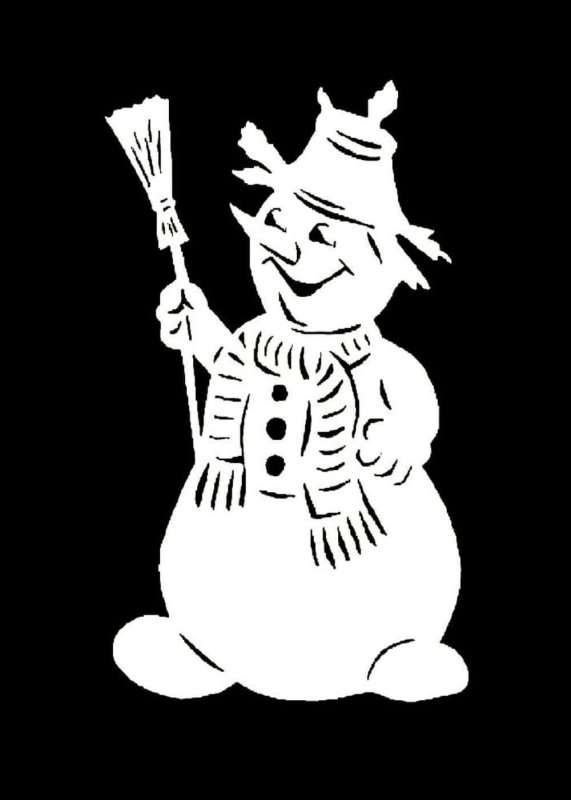 Новогодние трафаретымна окна