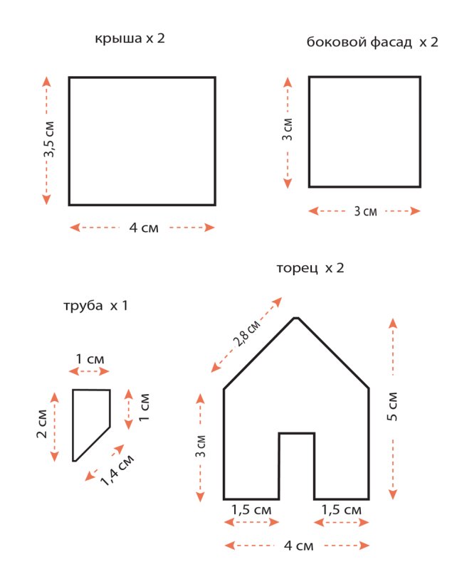 Лекало для пряничного домика