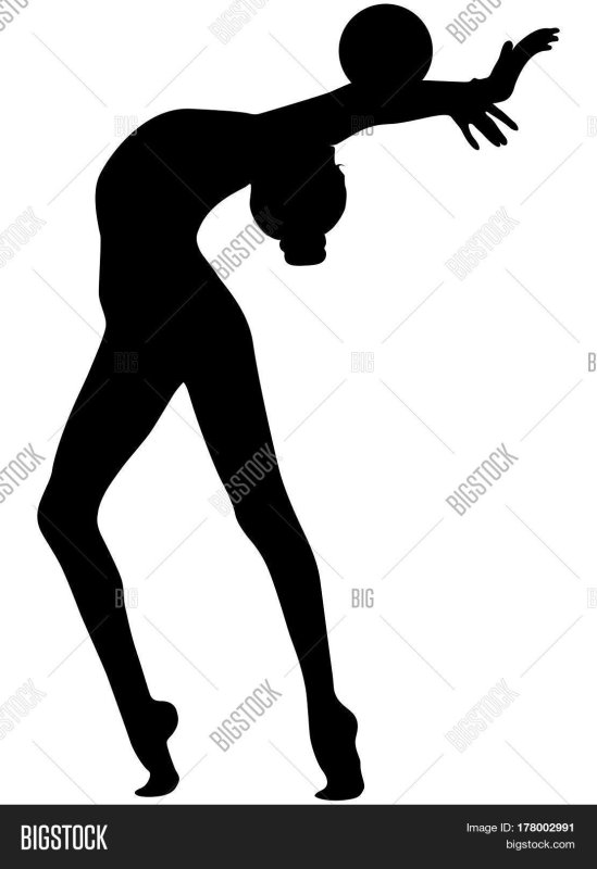 Очертания гимнастки