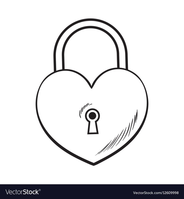 Замок навесной раскраска