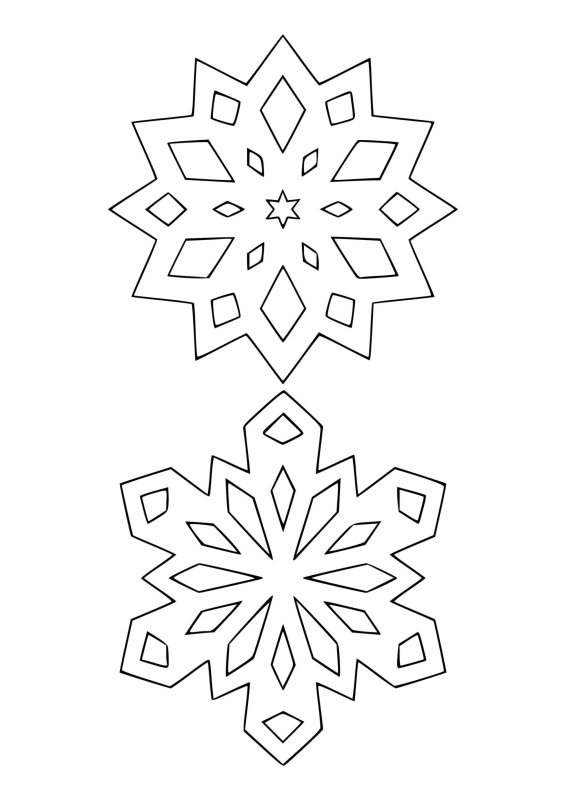 Новогодние снежинки на окна