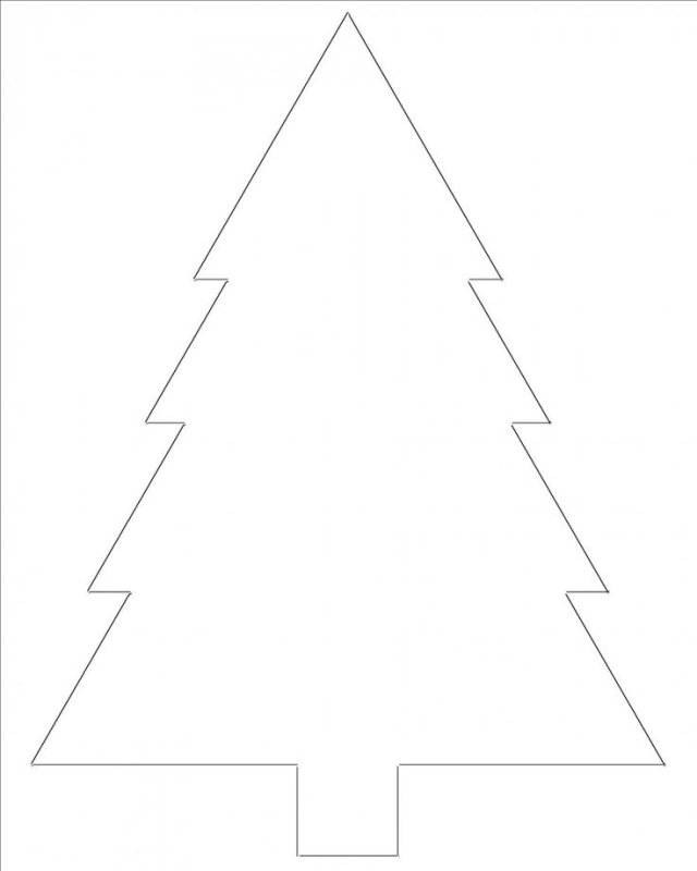 Трафарет "елка"
