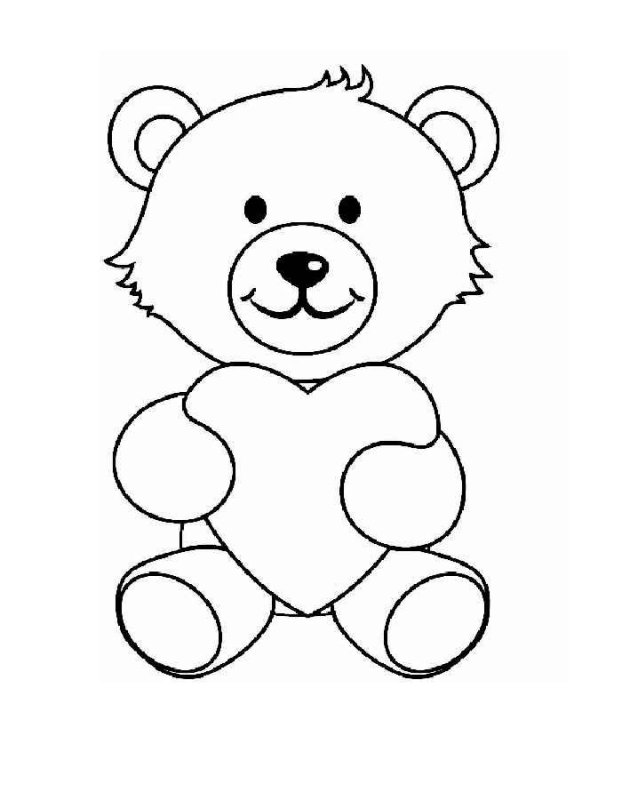 Раскраска. Медвежонок