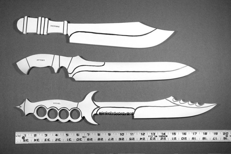 Макет лезвия ножа