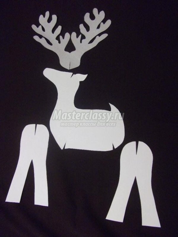 Поделка олень из картона