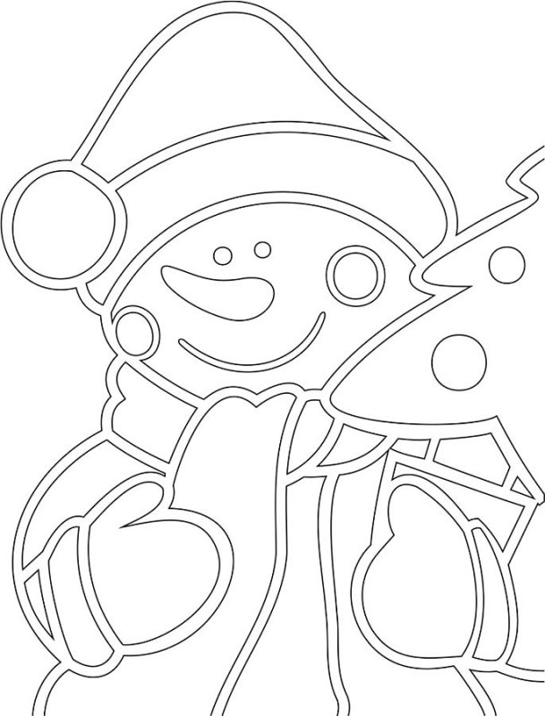 Новогодние трафареты для рисования