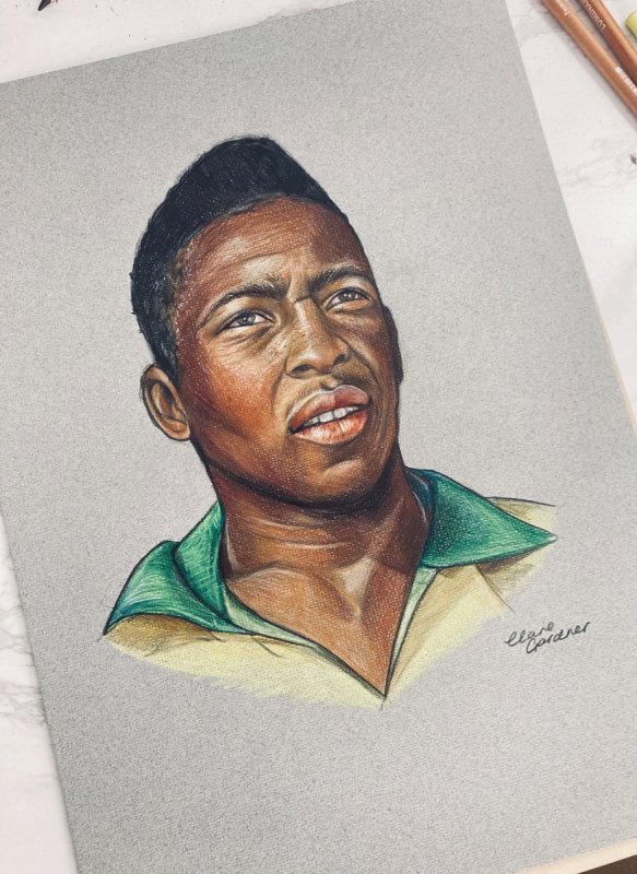 Пеле портрет арт